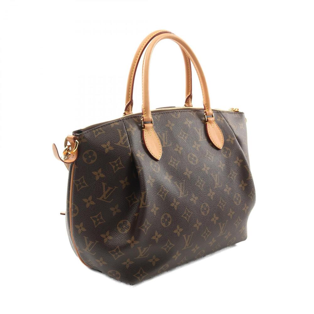 Louis Vuitton Handbag Turenne Monogram Canvas Leather Brown